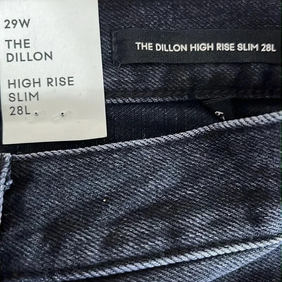 Denim Forum The Dillon High Rise Slim in Black Eyeliner - NEW - Size 29 - Picture 6 of 12